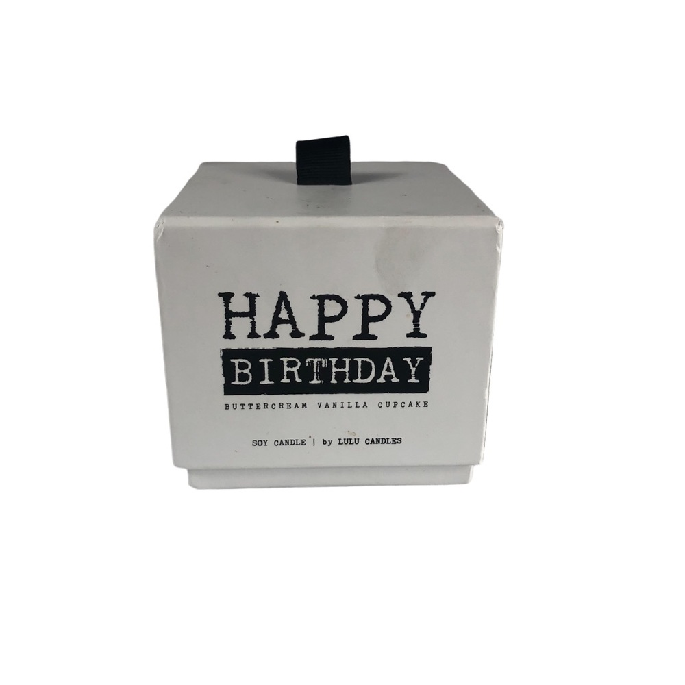 Happy Birthday Buttercream Vanilla Cupcake Candle from Lulus Candles - Picture 3 of 9